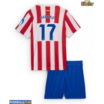 Atletico Madrid David Hancko #17 Heimtrikotsatz Kinder 2025-26 Kurzarm (+ Kurze Hosen)